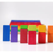 Grimm's Stepped Counting Blocks - Large 4cm-Simply Green Baby