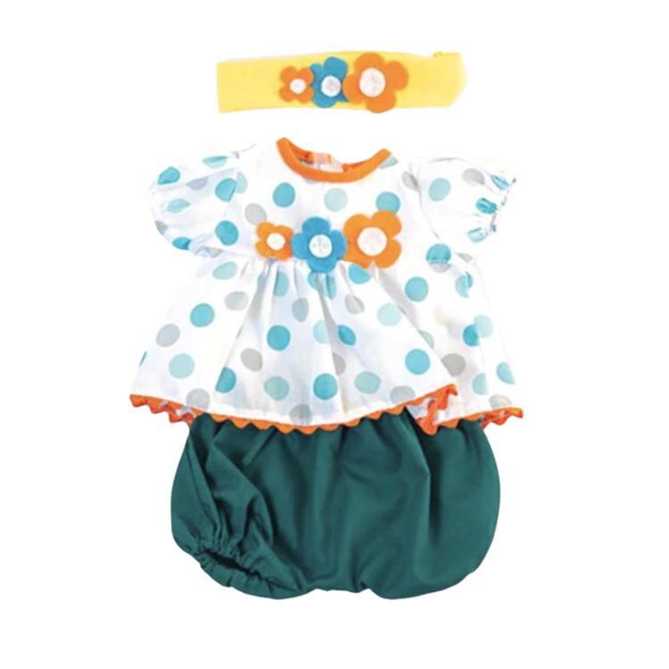 Miniland Baby Doll Clothes - Warm Weather Blouse Set-Simply Green Baby