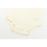 Nest Designs Organic Cotton Ribbed Kimono SS Onesie - White-Simply Green Baby