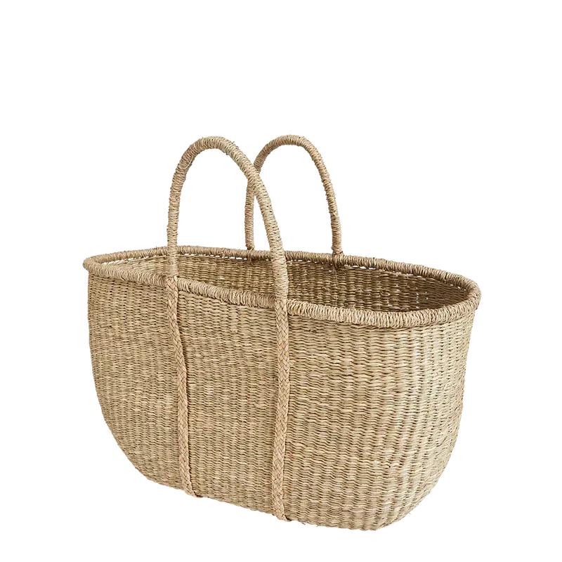 Olli Ella Caro Seagrass Market Bag-Simply Green Baby