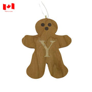 Personalized Wooden Gingerbread Ornament-Simply Green Baby
