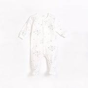 Petit Lem Organic Sleeper - Snowy, Off-White-Simply Green Baby