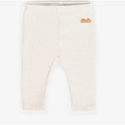 Souris Mini Organic Cotton Henley Collar Bodysuit + Leggings, Cream-Simply Green Baby