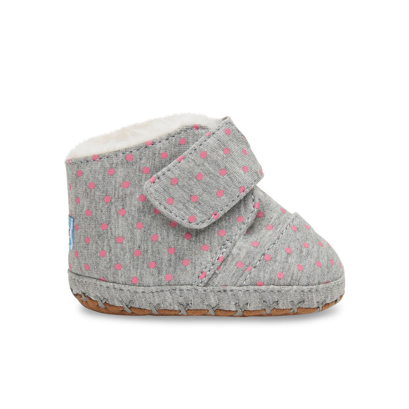 TOMS Cuna - Grey Jersey Polka Dots-Simply Green Baby