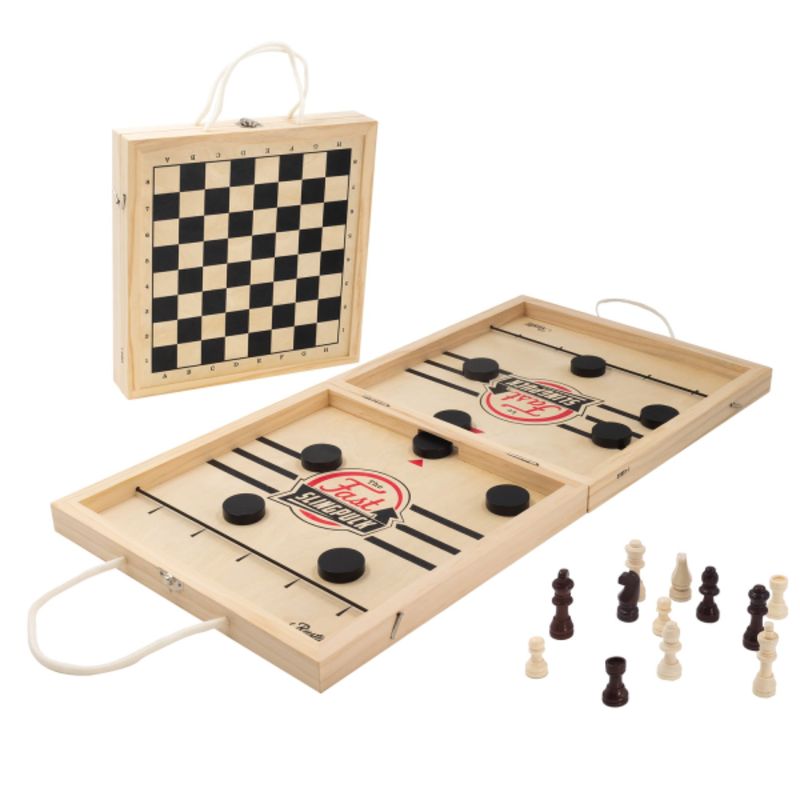 Foldable 2-in-1 Chess/Fast Sling Puck