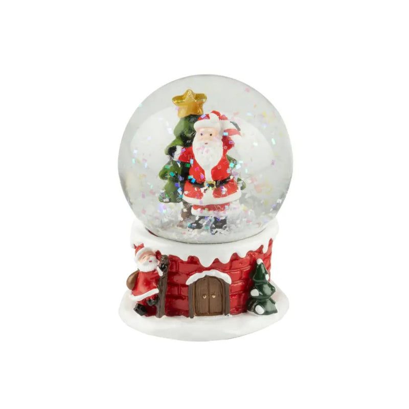 Mini Santa with Tree Snow Globe