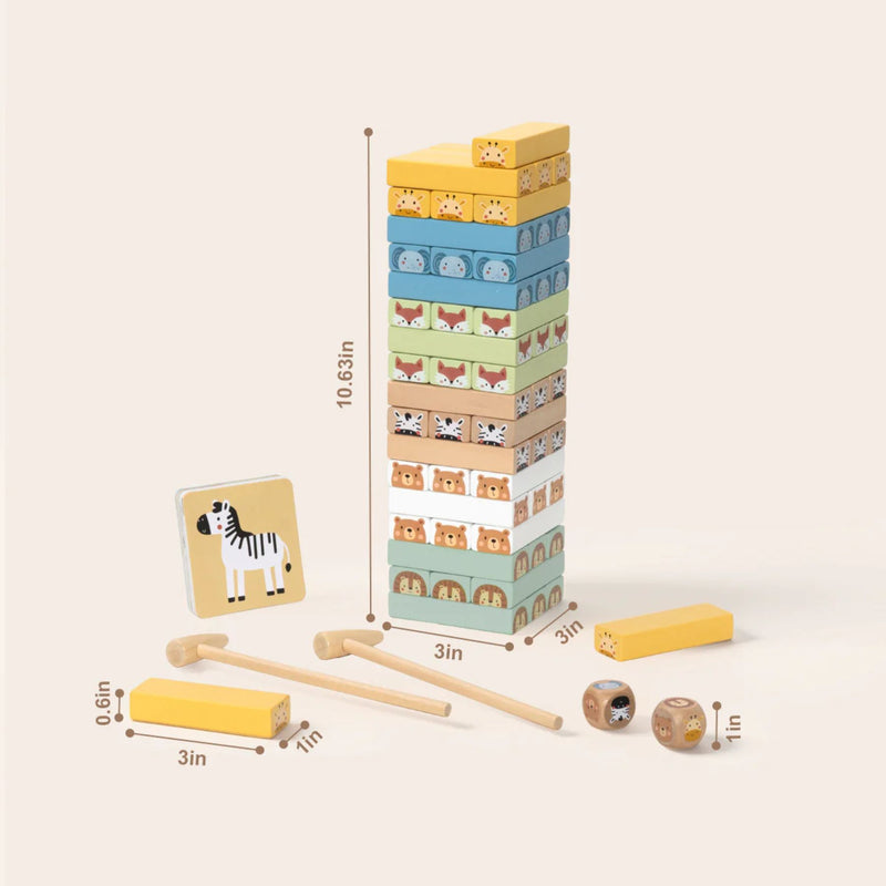 Wooden Stacking Game - Animals