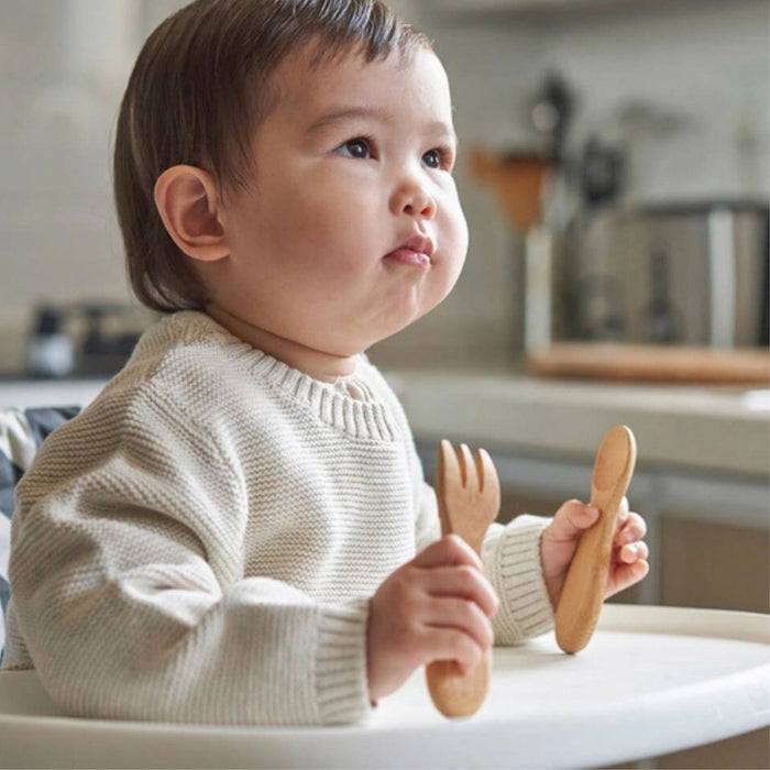 Bamboo Baby's Fork + Spoon Set