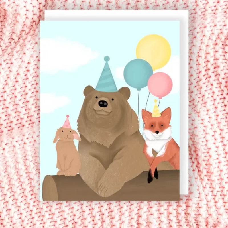 Woodland Animals Birthday Card