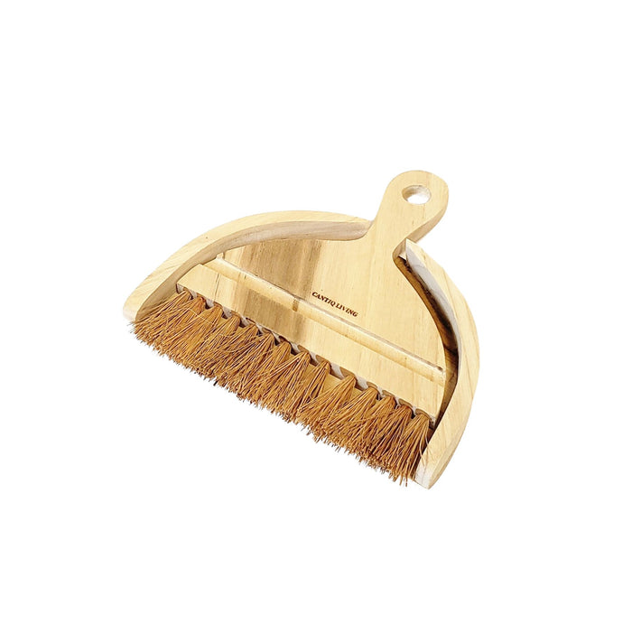 Wooden Dustpan + Brush