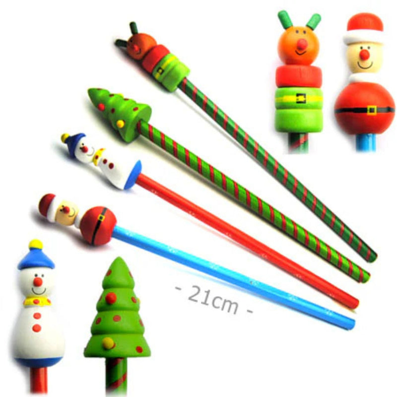 Christmas Themed Wooden Top Pencil