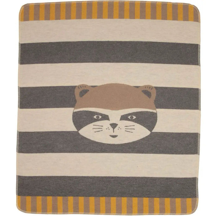 Juwel Flannel Blanket - Raccoon