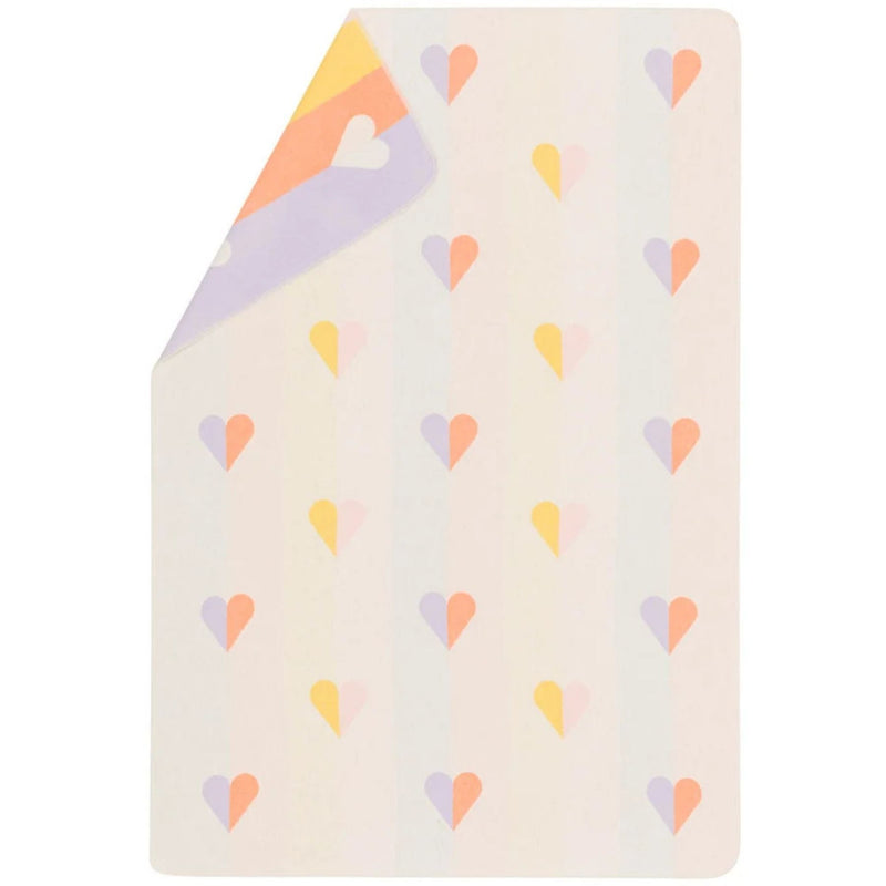 Juwel Toddler Flannel Blanket - Hearts Allover