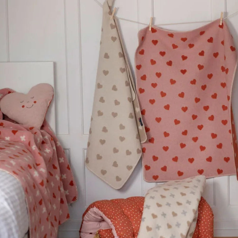 Carla Baby Blanket Hearts Allover