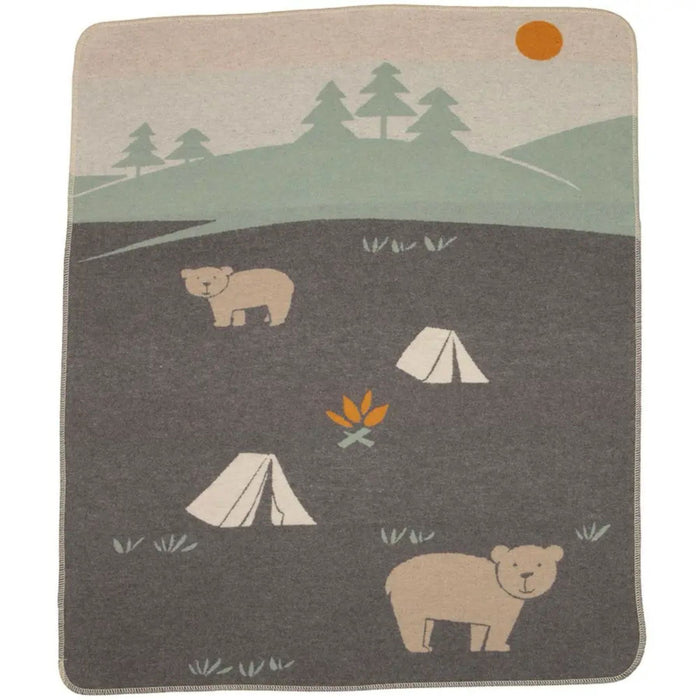 Juwel Flannel Blanket - Camping Bears