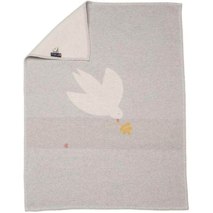 Lila Flannel Blanket - Dove