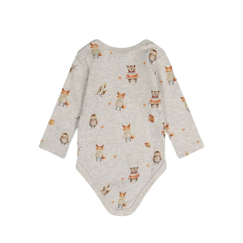 Organic Cotton Onesie and Evolution Pants Set, Animal Print