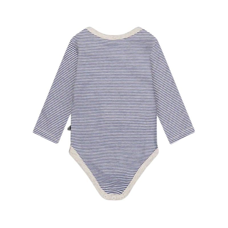 Organic Cotton Onesie with Blue Denim Overalls Set, Car