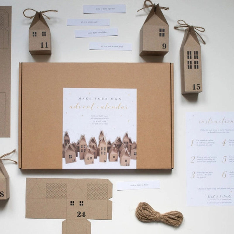 DIY Advent Calendar Houses Kit
