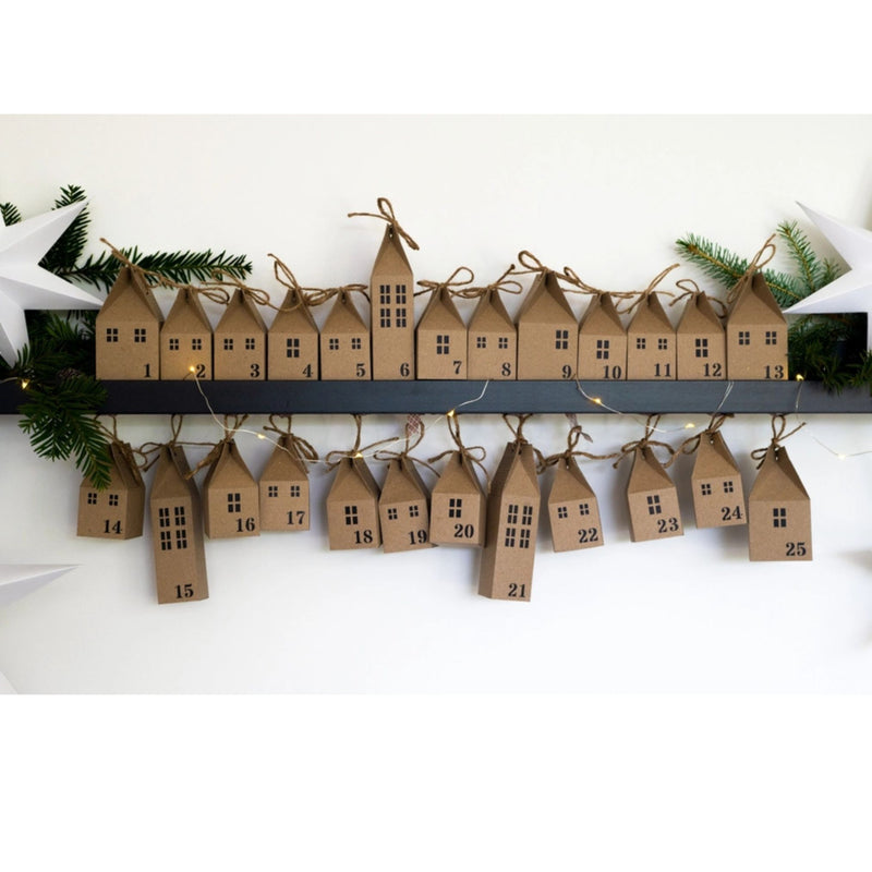 DIY Advent Calendar Houses Kit