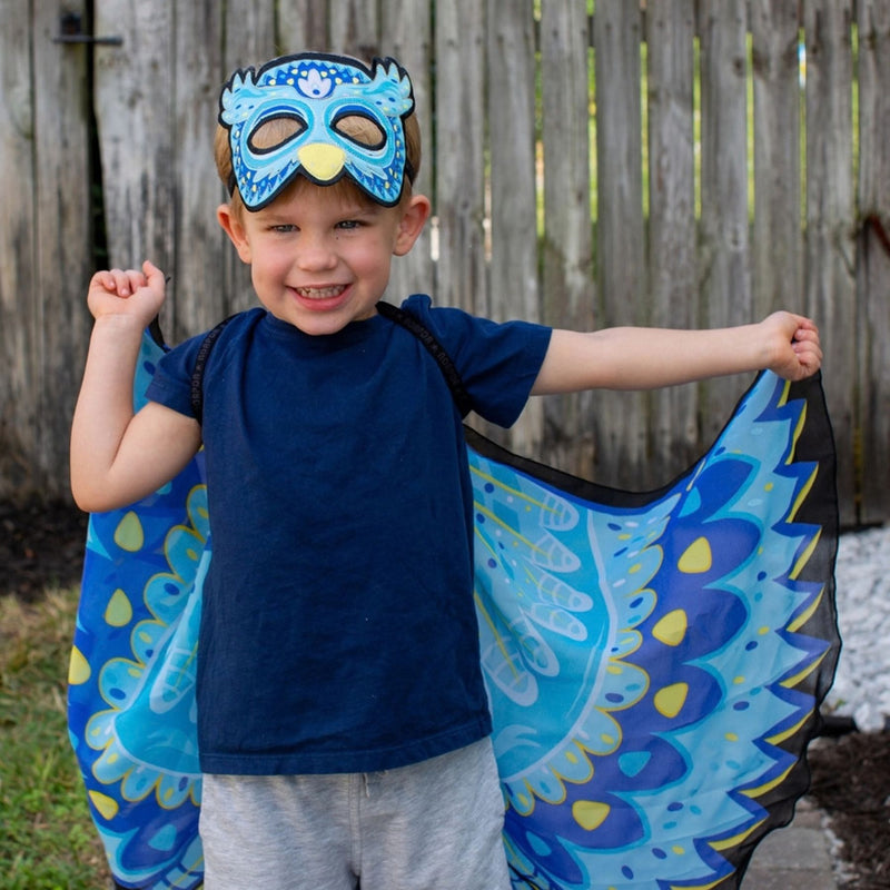 Blue Owl Wings + Mask