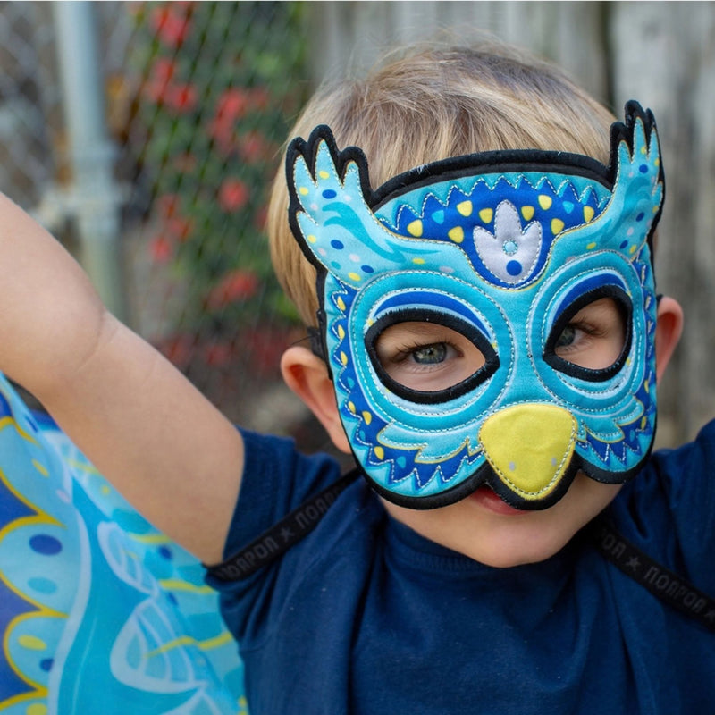 Blue Owl Wings + Mask