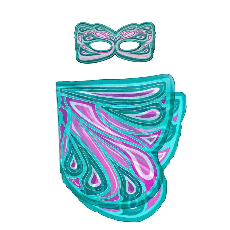 Green Fairy Wings + Mask