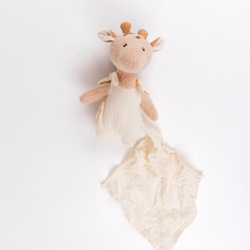 Organic Leonie Giraffe Doudou Pocket