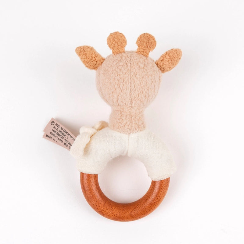 Organic Leonie Giraffe Wooden Rattle