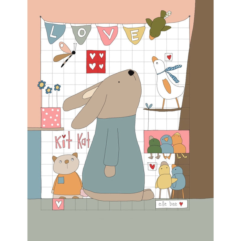Love Kit Kat | Bunny Birthday Card