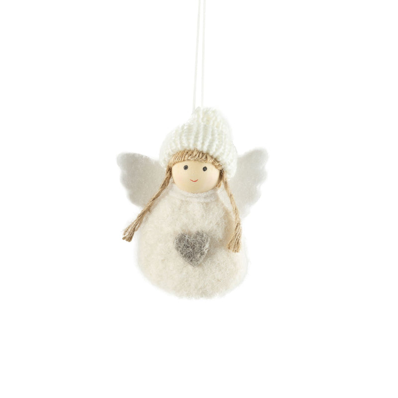 Fabric Ball Angel Ornament