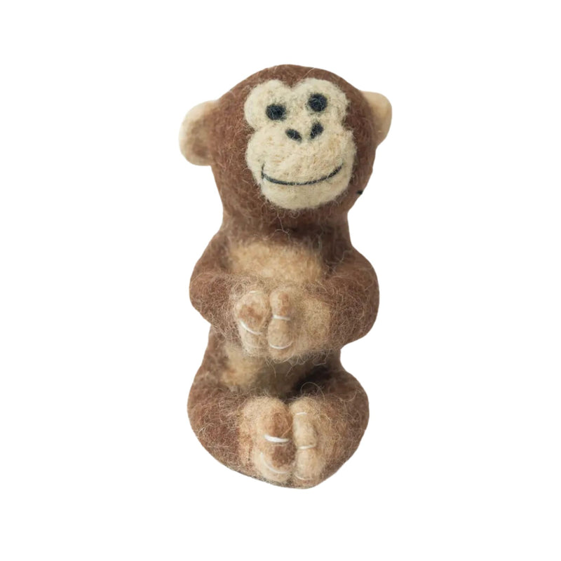 Felt Monkey Finger Puppet