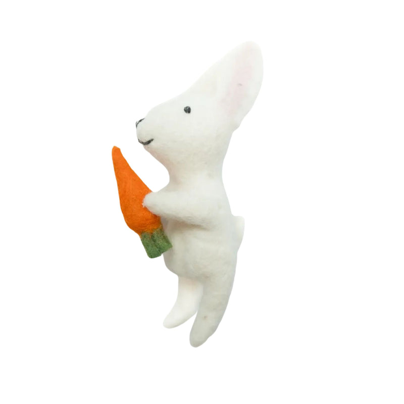 Felt Rabbit Finger Puppet
