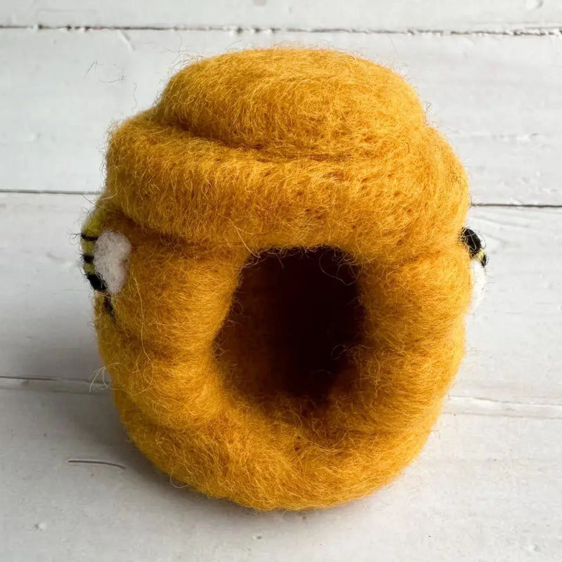 Felt Mini Bee with Beehive House