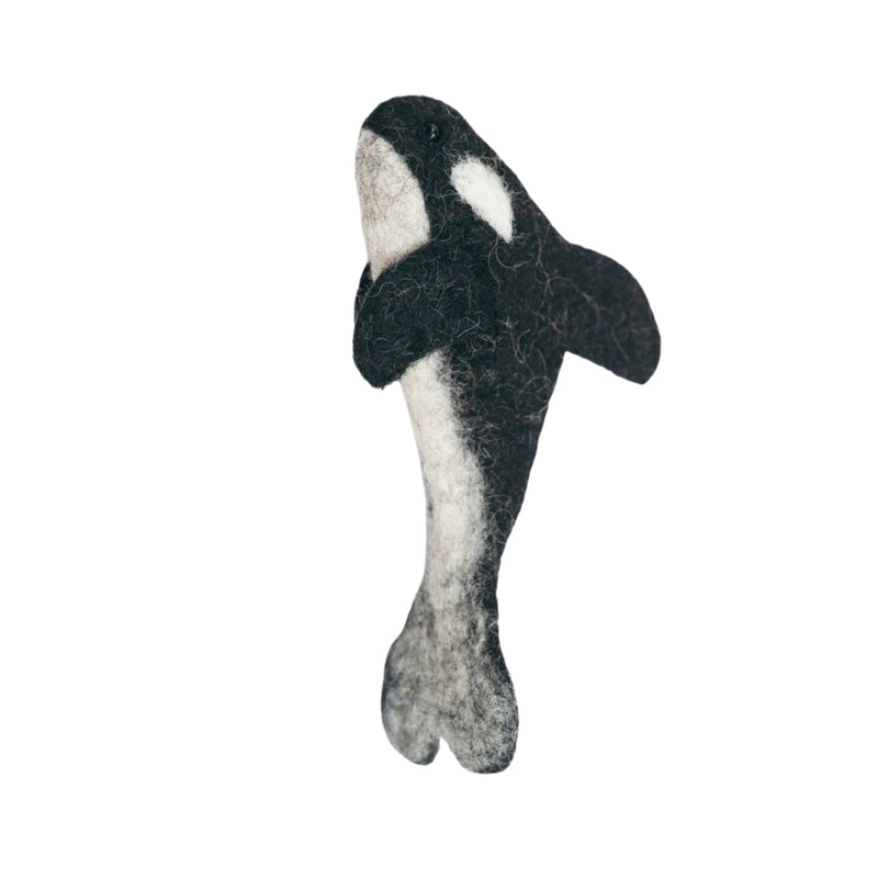 Felt Orca Finger Puppet
