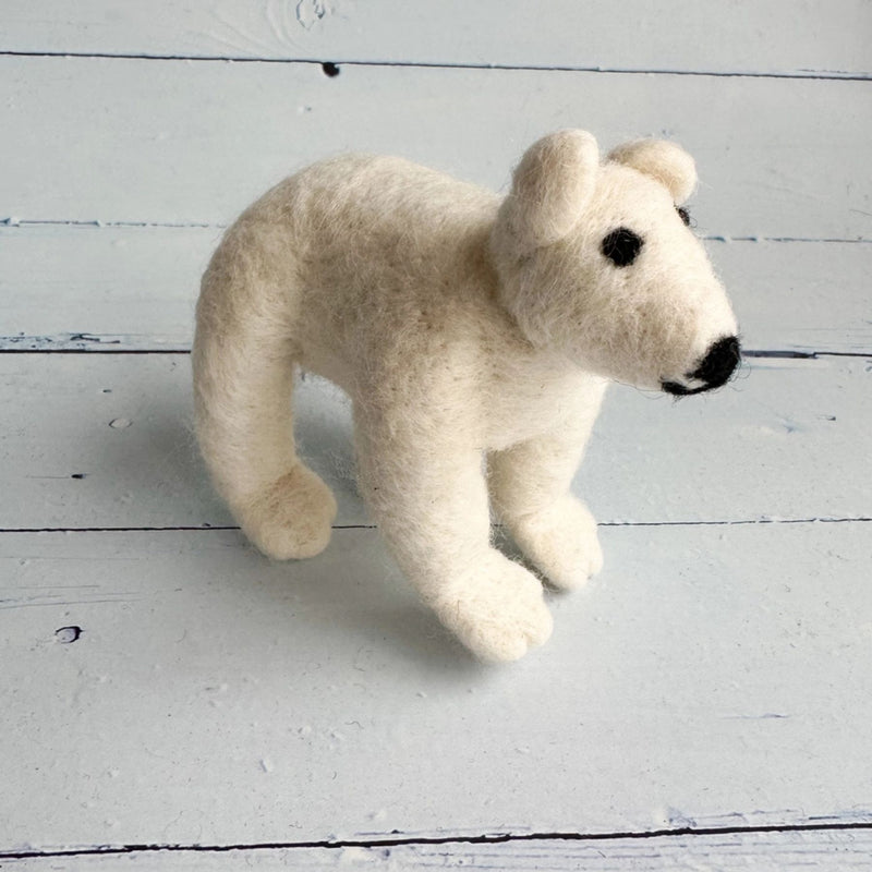 Felt Polar Bear, Standing