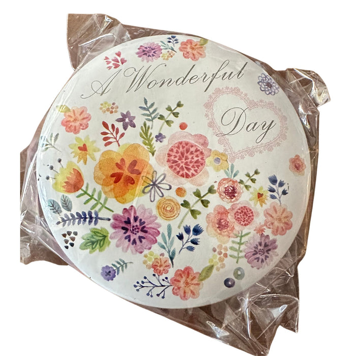 Collectable Round Floral Tin Boxes