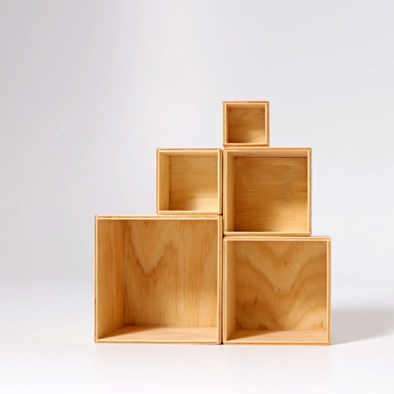Stacking Boxes Small, Natural