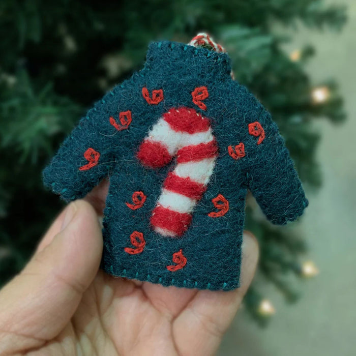 Wool Felt Sweater Ornament