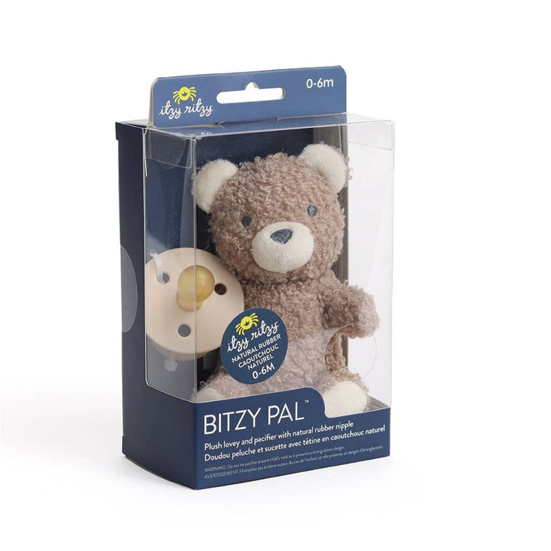 Bitzy Pal Natural Rubber Pacifier + Plush