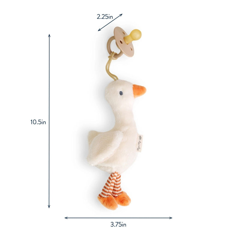Bitzy Pal Natural Rubber Pacifier + Plush