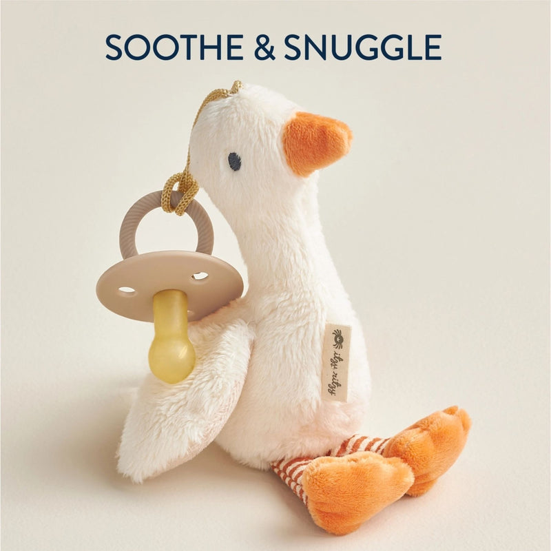 Bitzy Pal Natural Rubber Pacifier + Plush
