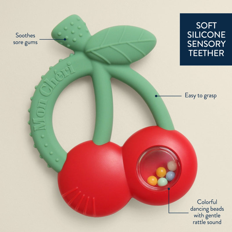 Bitzy Shake Silicone Teether + Rattle