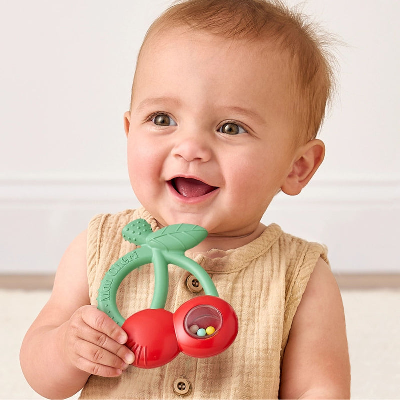 Bitzy Shake Silicone Teether + Rattle