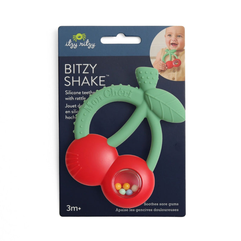 Bitzy Shake Silicone Teether + Rattle