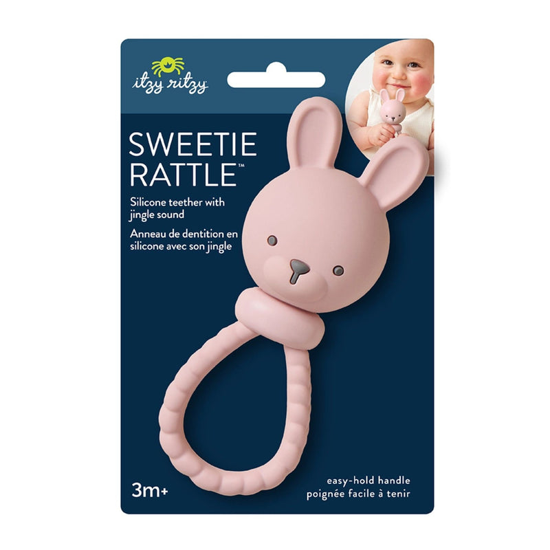 Shake + Smile Silicone Rattle Teether
