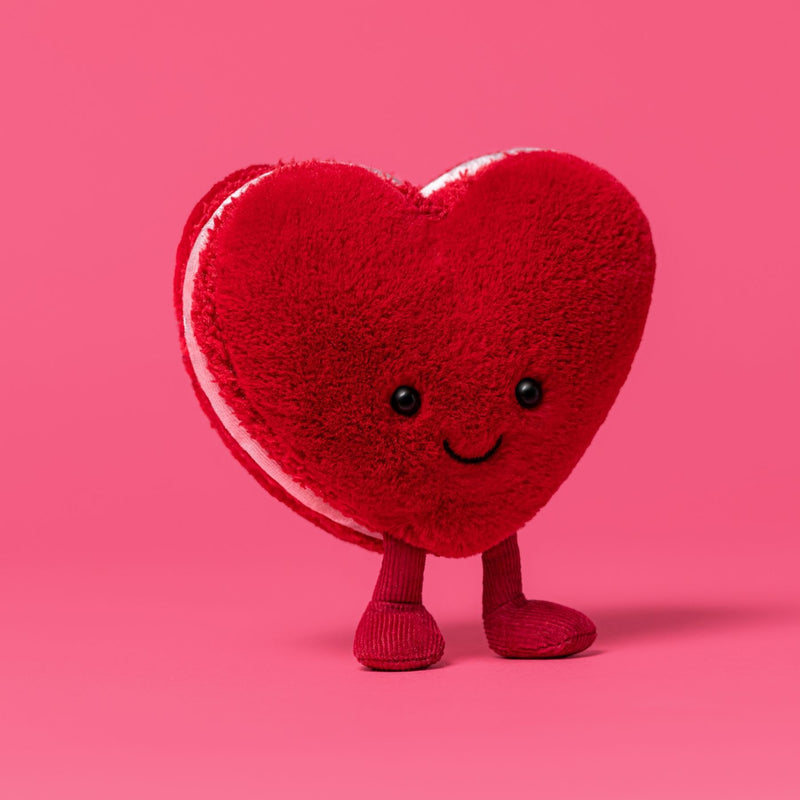 Amuseables Arlette Heart Macaron - Red
