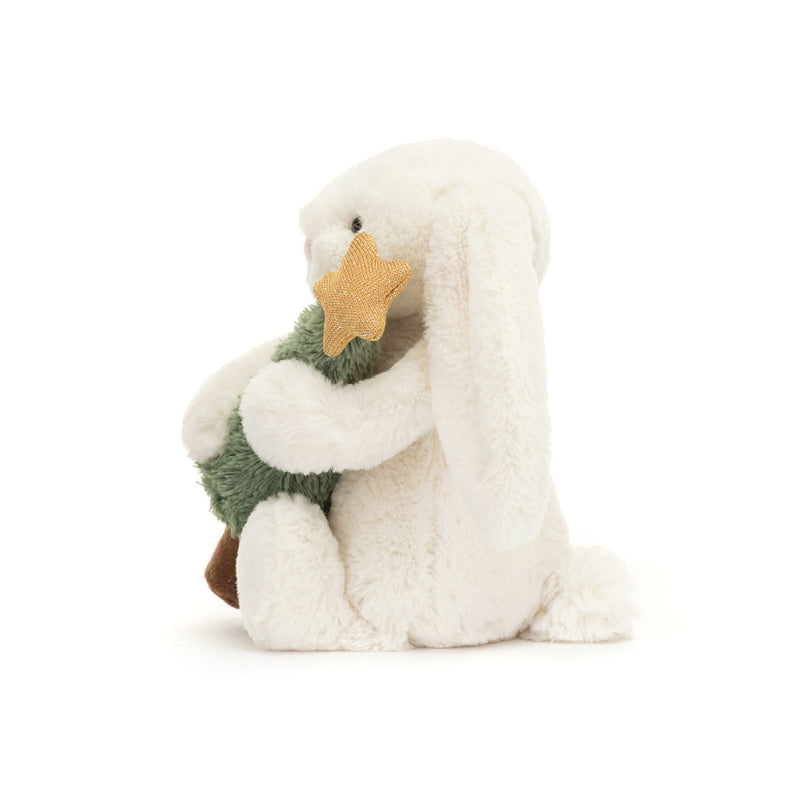 Bashful Bunny with Christmas Tree