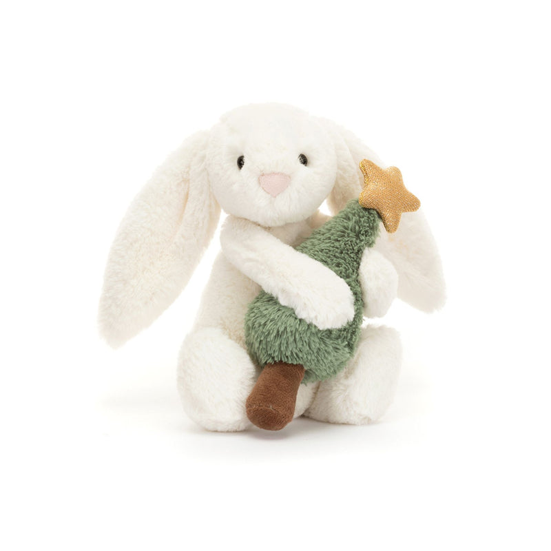 Bashful Bunny with Christmas Tree