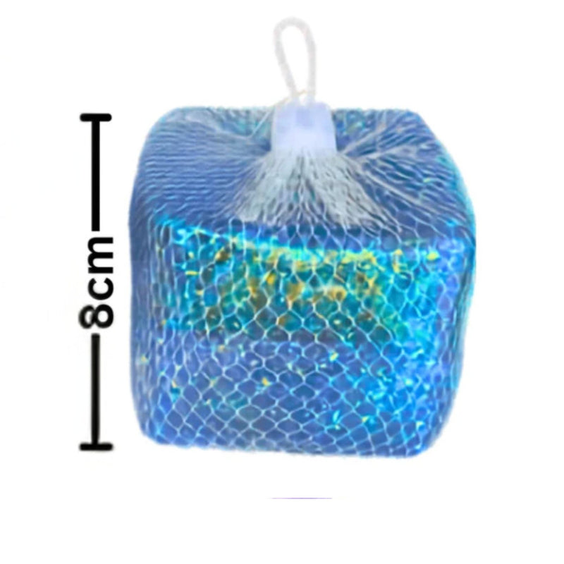 Jumbo Glitter Gummee Squish Cube